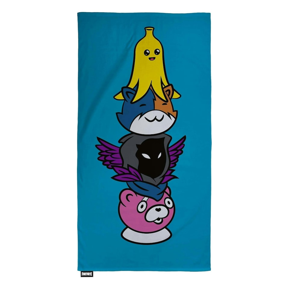 image 1 of Fortnite Peely Beach Towel - Blue - 140cm x 70cm Blue