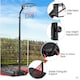 image 4 of Yaheetech Portable Netball Hoop & Post, 212-305 cm Height Adjustment Black