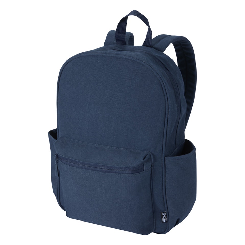image 1 of Floso Zaino Plain Canvas 16L Backpack | Blue | Navy | One Size | 1