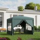 image 2 of Outsunny 3 x 3 m Garden Pop Up Gazebo, Wedding Party Tent Marquee, Water Resistant Awning Canopy with Sidewalls, Windows, Carry Bag, Green