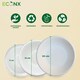image 6 of ECONX 50Pcs Biodegradable Bagasse Bowls 6oz White Sugarcane Disposable Bowl