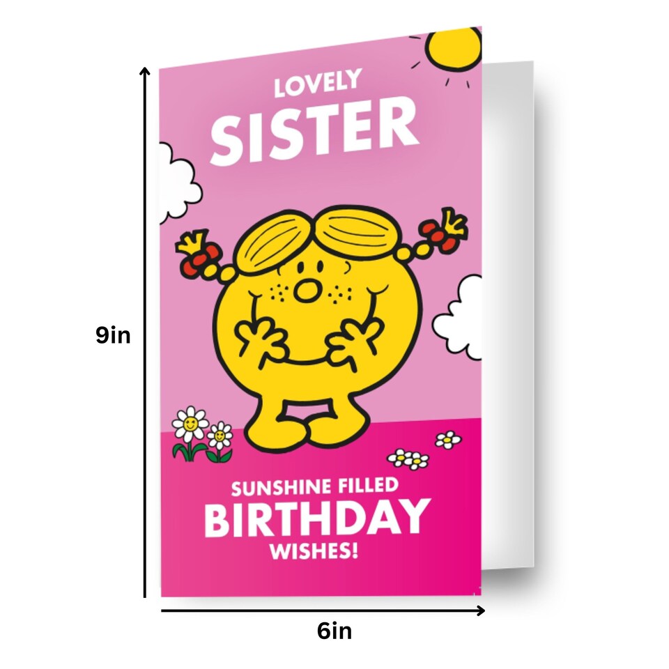 image 1 of Mr Men & Little Miss Sister Birthday Card