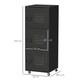 image 3 of HOMCOM Rolling Storage Cabinet 3-Tier Mobile File Cabinet with Wheels
