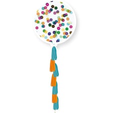 Globos Foil Confetti Balloons - Clear - One Size