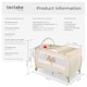 image 6 of Travel Cot Dog - foldable, with changing mat, for children up to 36 months | Cream | beige | 132 x 75 x 104 cm | 1