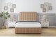 image 2 of Sloomy Langston Latte Dumfries Divan Bed Base 2 Drawers Right Side With 26 Inch Strutted Headboard & 12 Inch Matching Footboard | Brown | Latte | Super King | 1