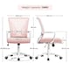 image 3 of Yaheetech Ergonomic Mesh Office Chair Mid-Back 360° Rolling Casters | Pink