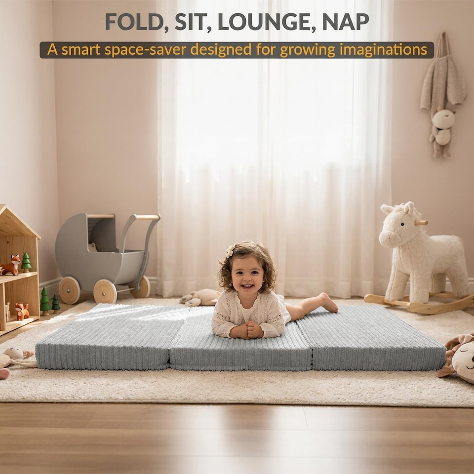 image 1 of Cord Tri-Fold Mattress Z Bed Futon Sofa Chair Mattress