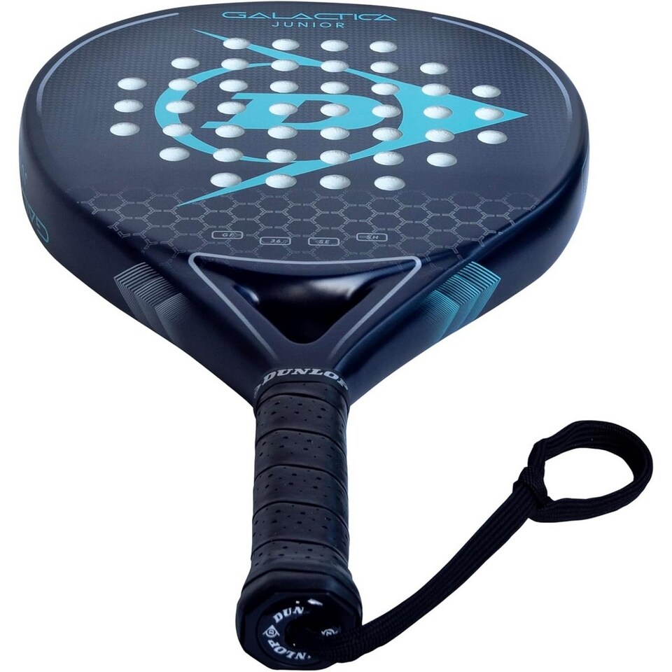 image 1 of Dunlop Childrens/Kids Galactica Padel Racket | Black | Black/Blue | One Size | 1