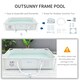 image 6 of Outsunny Steel Frame Swimming Pool w/ Filter Pump and Reinforced Sidewalls, Grey