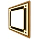 image 5 of Art deco black & gold (Picture Frame) White | XS