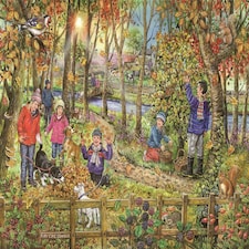 The House of Puzzles, Autumn Leaves - BIG 250 Piece Jigsaw Puzzle