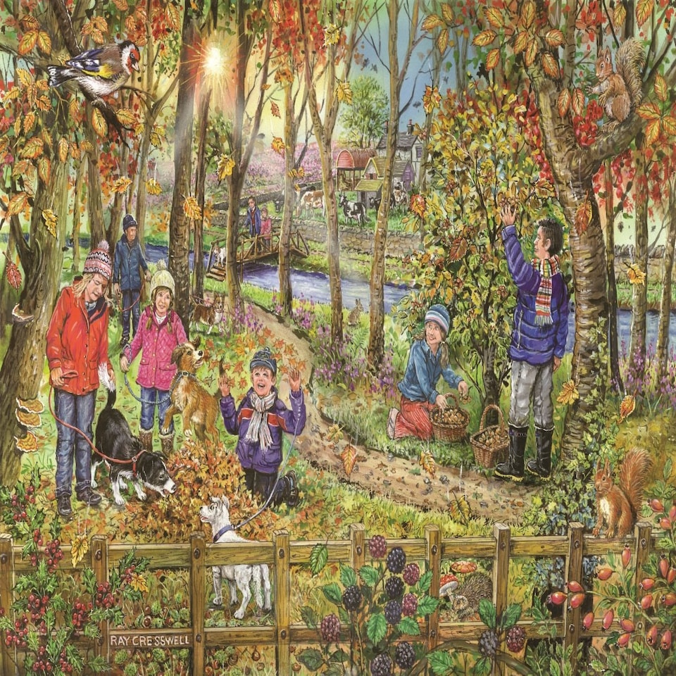 The House of Puzzles, Autumn Leaves - BIG 250 Piece Jigsaw Puzzle