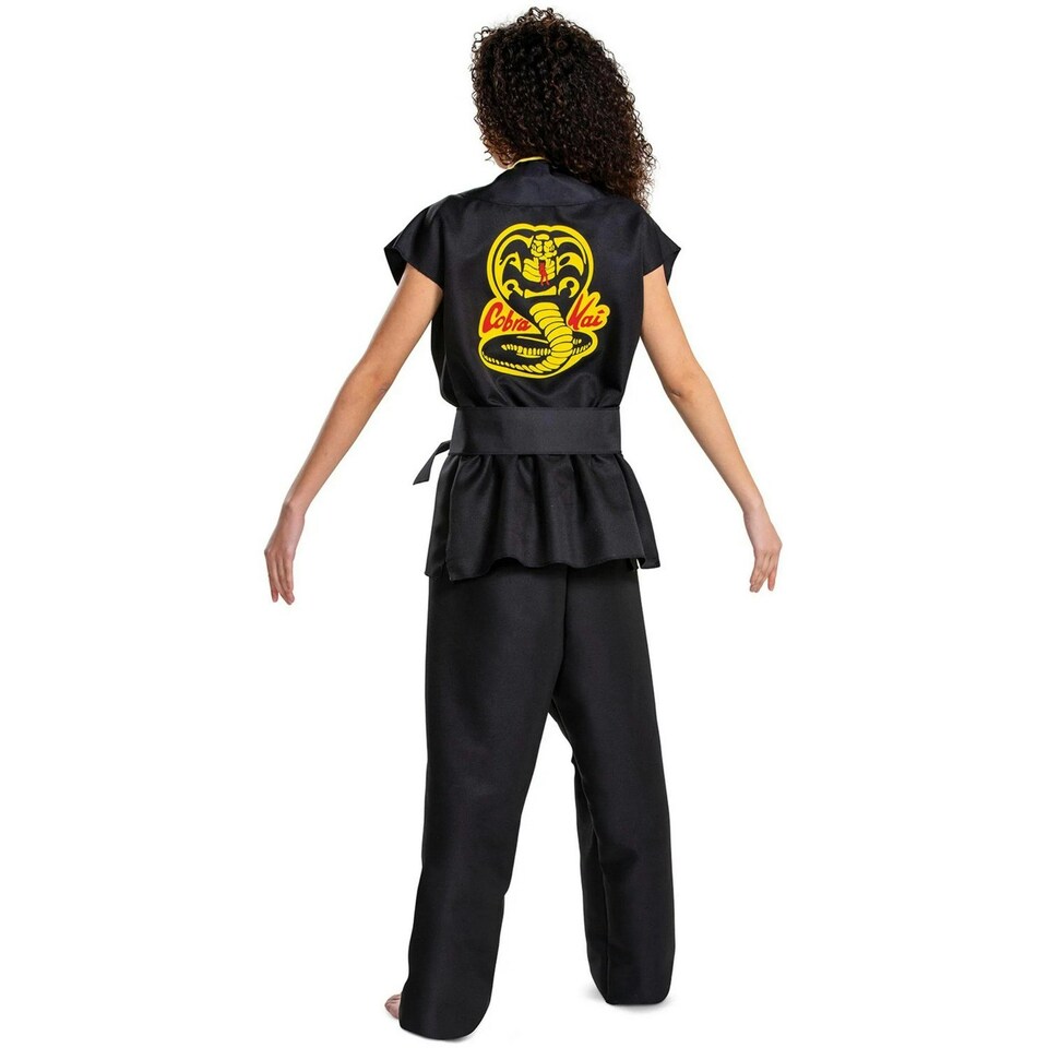 image 1 of Cobra Kai Unisex Adult Classic Costume Set - Black - L-XL One Size