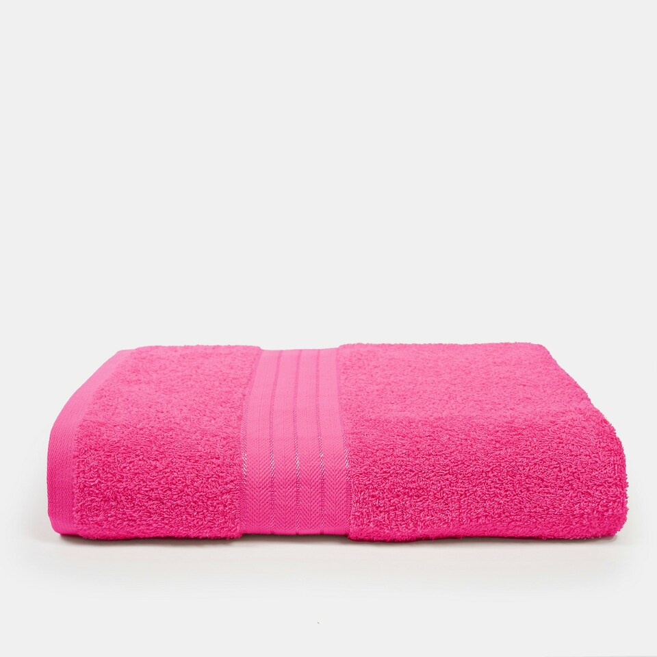 image 1 of OHS Luxury 100% Cotton 500GSM Bathroom Bath Sheet Towel Pink | Bright Pink | Bath sheet