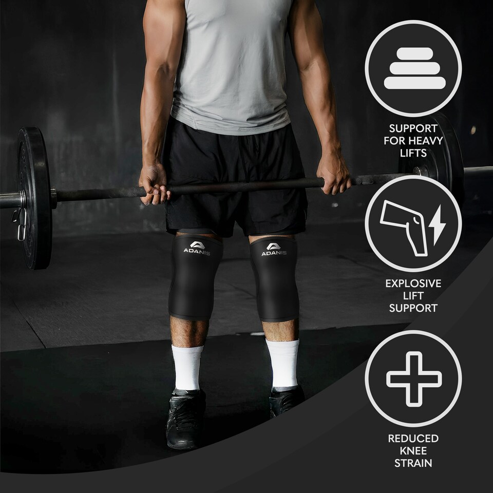 image 1 of Adanis Knee Sleeves Pair for Pain Relief & Knee Support