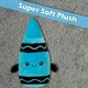 image 5 of Crayon Soft Toy Cute Plushie Huggable Cuddly Stuffed Toy 16cm Blue