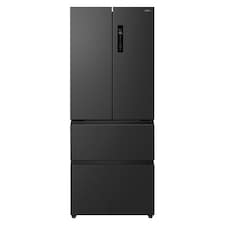 HYE 403 Litre Frost Free French Door American Fridge Freezer, 70cm, Black - RF01AMFD403B07