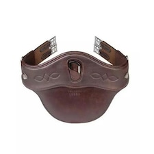 Velociti Lusso Leather Horse Stud Girth - Havana - 40in