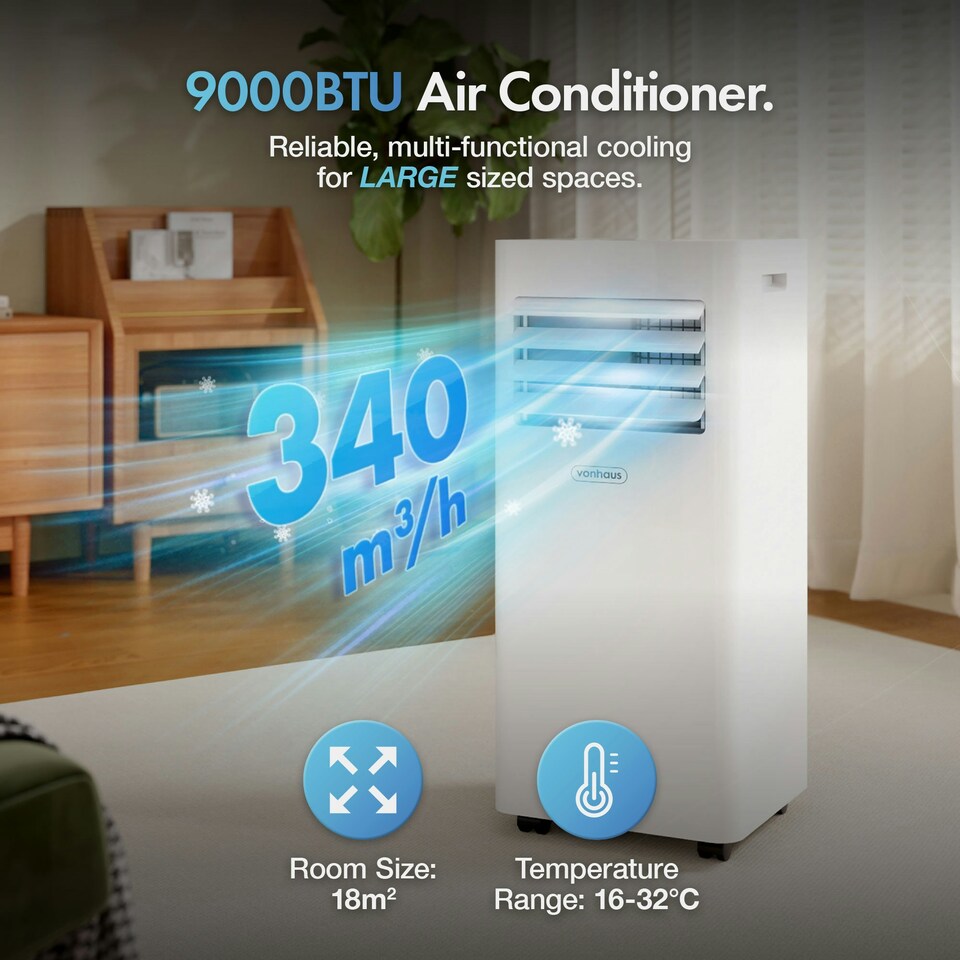 image 1 of VonHaus Air Conditioning Unit 9000 BTU