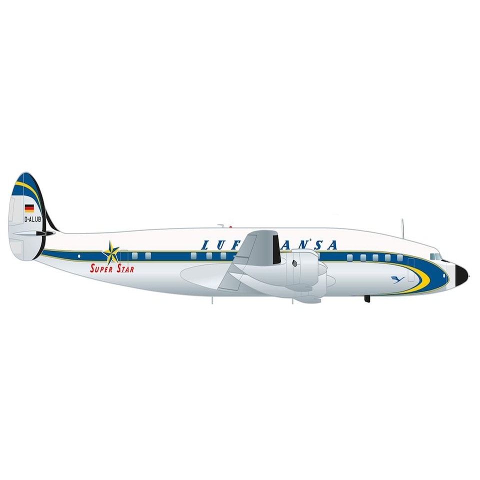 Herpa Wings Lockheed L-1649A Lufthansa Super Star D-ALUB (1:200)