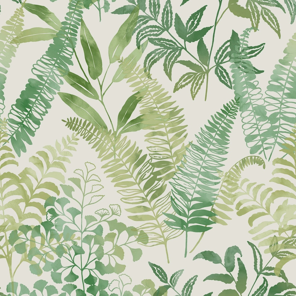 image 1 of Superfresco Easy Temptation Spring Wallpaper Green | Green