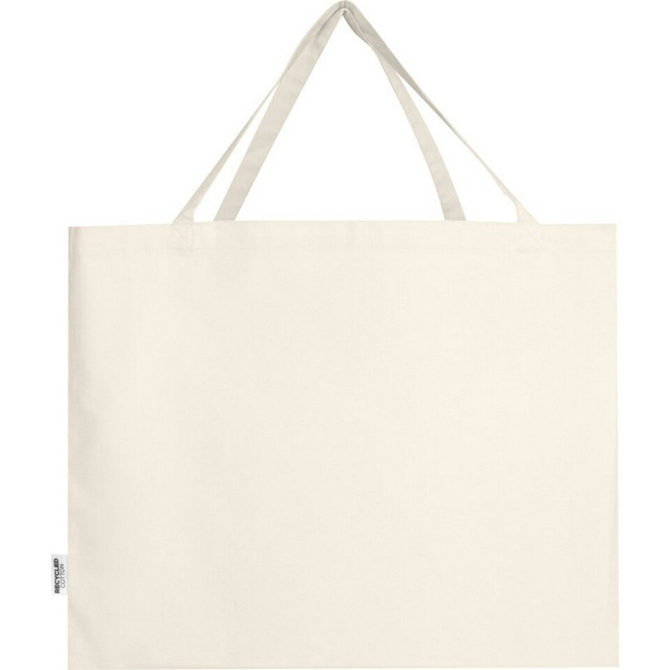 image 1 of Odessa Recycled Cotton Tote Bag - Natural - One Size Cream