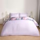 image 3 of OHS Marble Print Duvet Quilt Cover Bedding Set, Single - Lilac/Blue