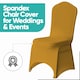 image 6 of Chair Cover Spandex Polyester Stretch Fabric Dining Slipcovers - 10pcs