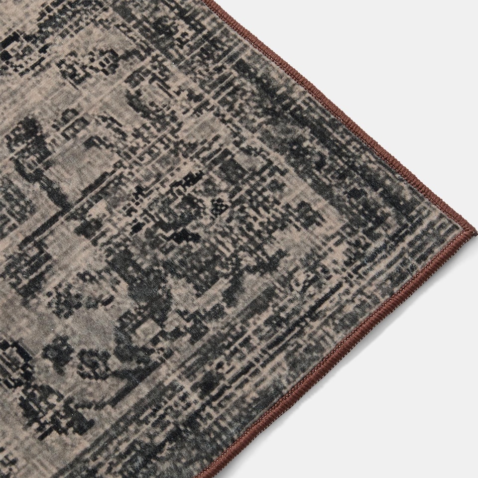 image 1 of OHS Vintage Print Washable Rug Non Slip Floor Carpet Area Mat Runners
