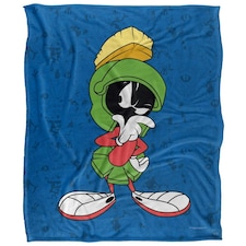 Looney Tunes Character Collage Marvin The Martian Blanket - Multicoloured - One Size