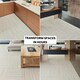 image 7 of NOVECRAFTO Vinyl Floor Tile – Self Adhesive 18x18 in – Travertine Dune – Peel & Stick for Kitchen, Bathroom & Living Room – Waterproof & Easy DIY Brown | 4.18 sqm