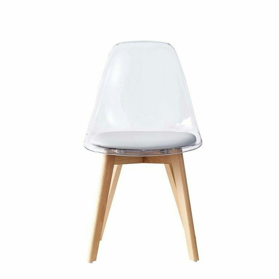 image 1 of Dining Chair DKD Home Decor Grey Wood Polycarbonate 54 x 47 x 81 cm Grey