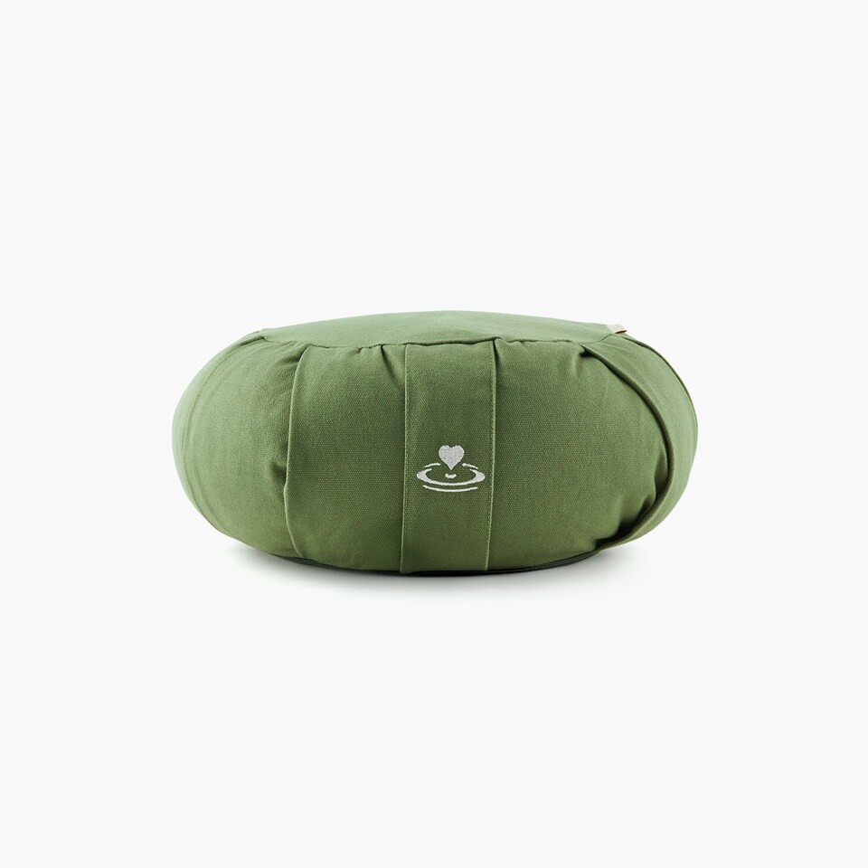 image 1 of Myga Zafu Yoga Meditation Cushion - Moss | Green