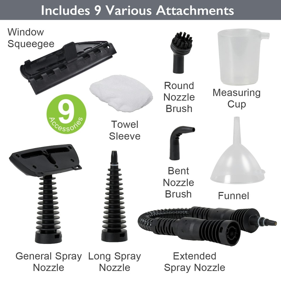 image 1 of Quest Handheld Steam Cleaner 350ml
