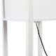 image 7 of HOMCOM 3Tier Floor Lamp, Floor Light with Storage Shelf, Reading Standing Lamp with Acrylic Shade for Living Room, Bedroom, Kitchen, Dining Room, Office, Dorm, 160cm, White