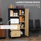 image 4 of HOMCOM Kitchen Storage Cabinet Cupboard w/ Adjustable Shelves