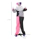 image 5 of HOMCOM 173cm 68 Laughing Clown Outdoor Halloween Decoration, Animated Halloween Prop with Light Up Eyes, Sound Effects, Sound Activated for Haunted House