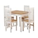image 1 of Ludlow 1+4 Dining Set - White/Oak Lacquer White