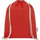 image 2 of Oregon Recycled Cotton Drawstring Bag - Red - One Size Red | One Size