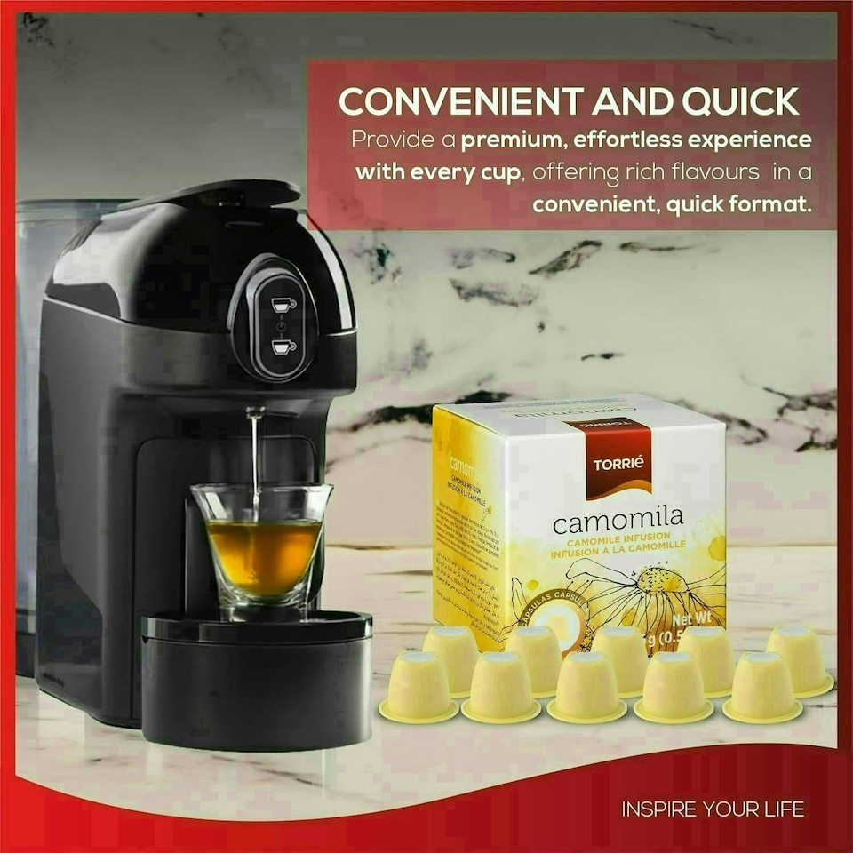 image 1 of Camomile Tea Nespresso ® Compatible Coffee Machine Capsules (30 Pods)