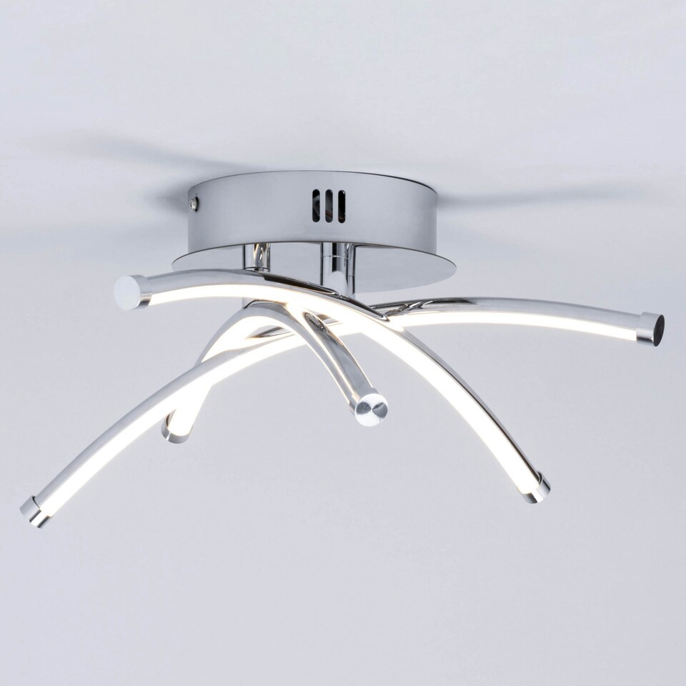 image 1 of BHS Aalto LED Cross Arm Ceiling Light | Silver | Chrome | 1