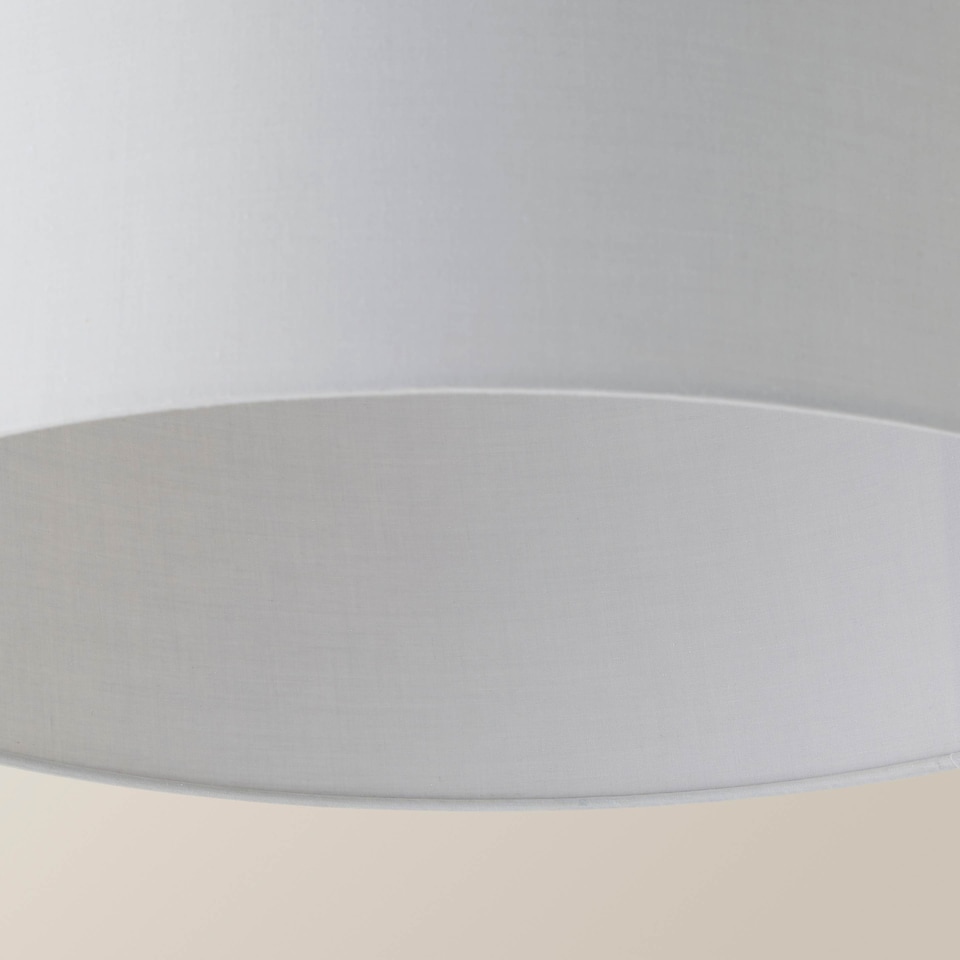 image 1 of ValueLights Reni Large Grey Fabric Pendant Shade | Grey