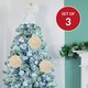 image 4 of 3PK 15cm Gold Traditional Matt Bauble