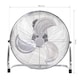 image 5 of HOMCOM 20 Chrome Metal Floor Fan with Tilting, High Velocity, 3 Speed, Portable Gym Fan for Home Office, Silver