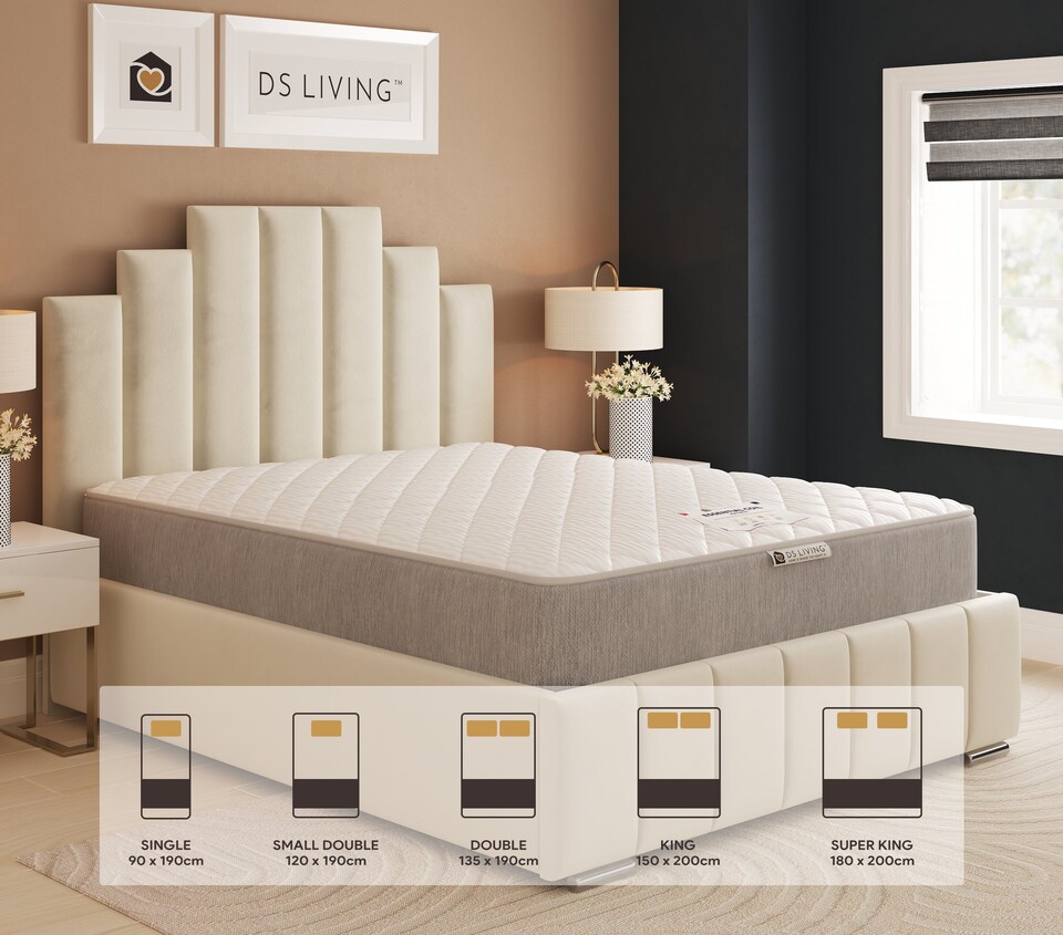 image 1 of EasyRest Medium Soft Spring Essentials Mattress | Grey