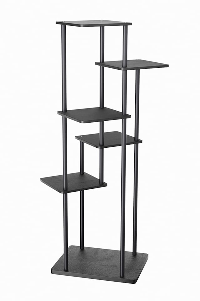 image 1 of Living and Home 6-Tier Modern Plant Stand Shelf Plant Display Rack | Black | 6 Tiers