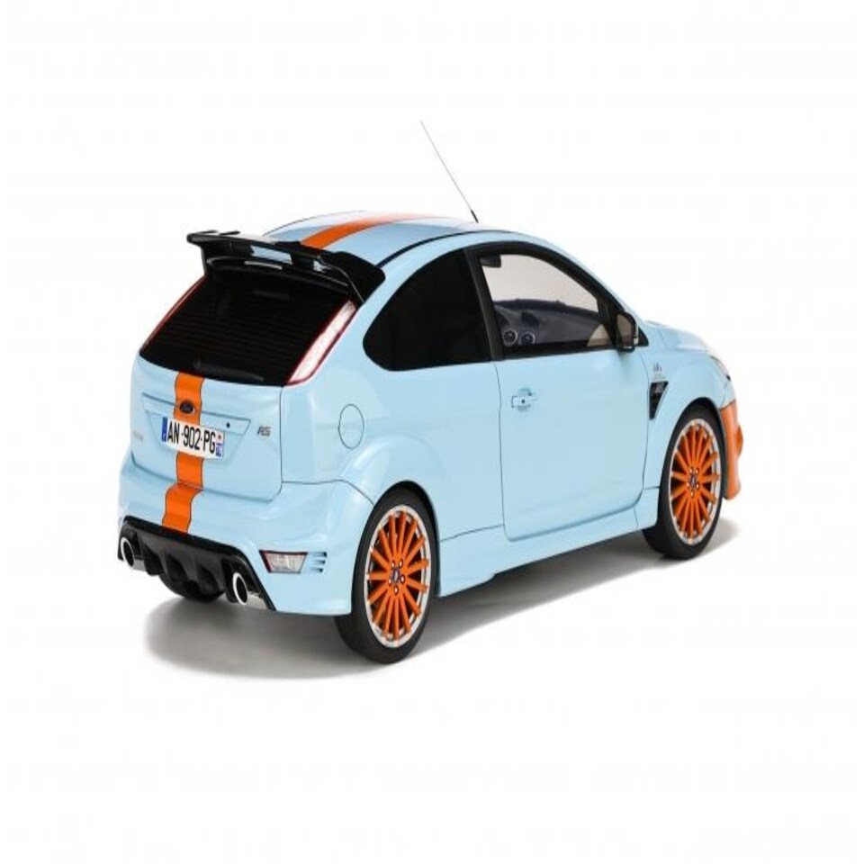 image 1 of 2010 Ford Focus MK2 RS Le Mans Blue and Orange 1:18 Scale Otto Mobile OT1011