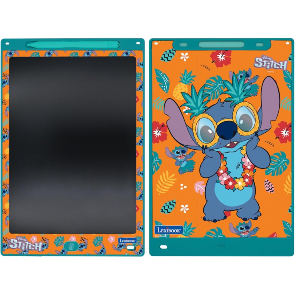 image 1 of Lexibook CRT10D Stitch 11 inch Multicolor Learning Drawing E-ink Tablet with Stencils