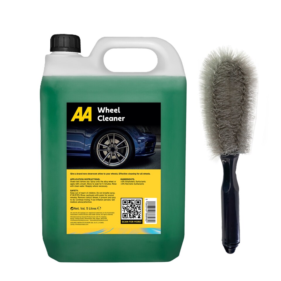 image 1 of AA Alloy Wheel Cleaner 5L + Black Wheel Brush